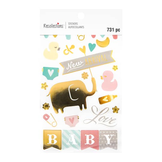 12 Pack: Baby Icons Sticker Book by Recollections™